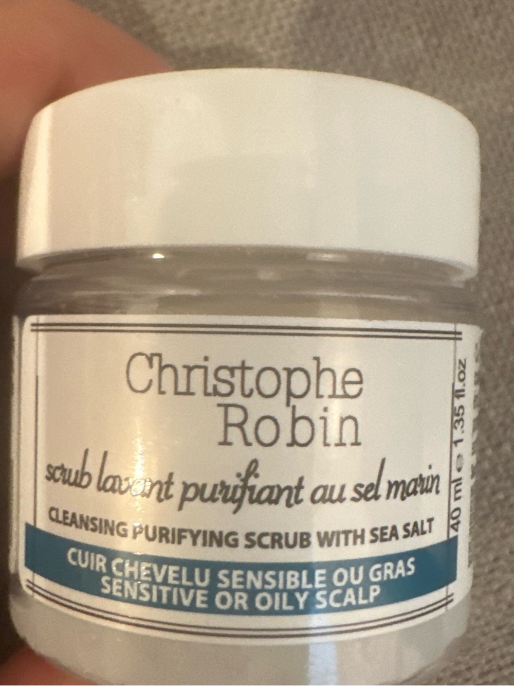 Christophe Robin Cleansing Purifying Scrub with Sea Salt - 40ml